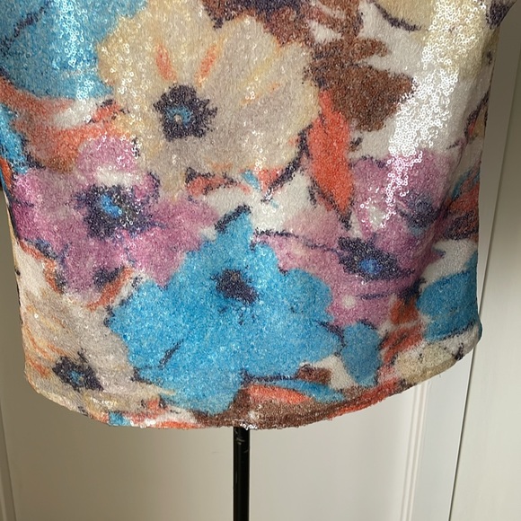 NWT ELIE TAHARI SEQUIN TOP - Picture 5 of 6